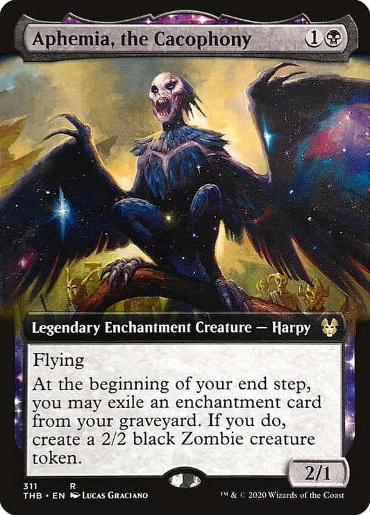 Aphemia, the Cacophony (Extended Art) [Theros Beyond Death] [Foil]
