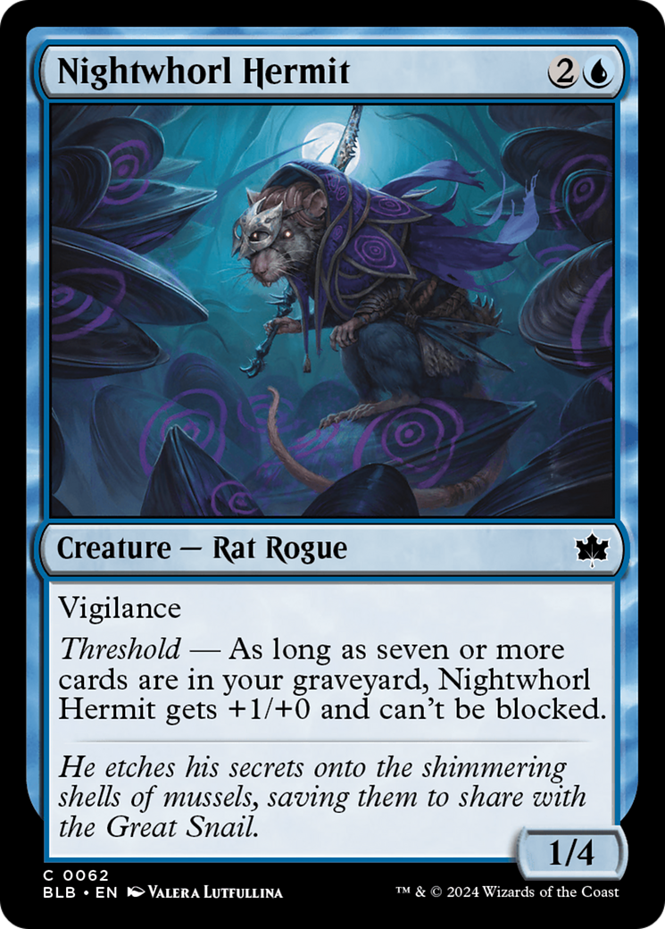 Nightwhorl Hermit [Bloomburrow] [Foil]