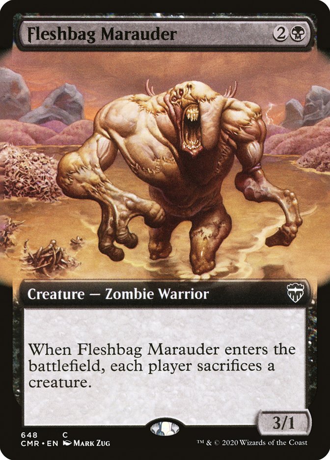 Fleshbag Marauder (Extended Art) [Commander Legends] [Foil]