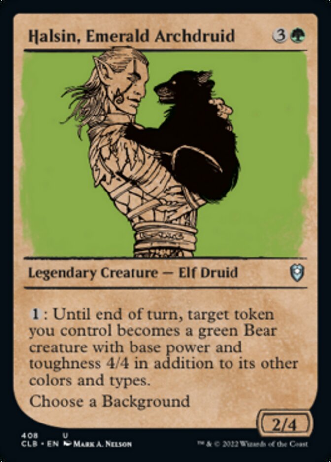 Halsin, Emerald Archdruid (Showcase) [Commander Legends: Battle for Baldur's Gate] [Foil]