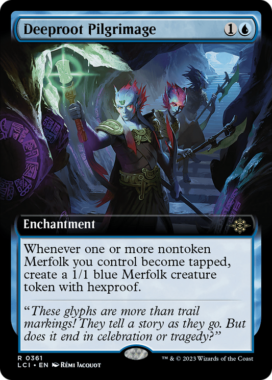 Deeproot Pilgrimage (Extended Art) [The Lost Caverns of Ixalan] [Foil]