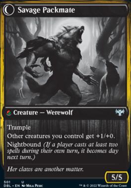 Child of the Pack // Savage Packmate [Innistrad: Double Feature] [Foil]