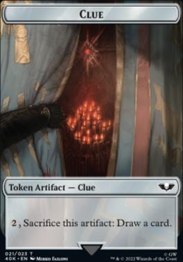 Astartes Warrior (001) // Clue Double-Sided Token [Warhammer 40,000 Tokens]