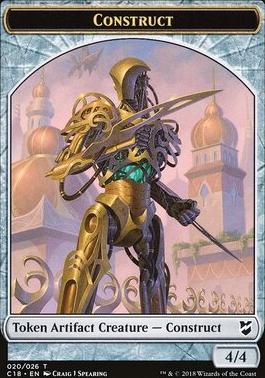 Myr (007) // Construct (020) Double-Sided Token [Commander 2018 Tokens]