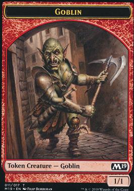 Zombie // Goblin Double-Sided Token (Game Night) [Core Set 2019 Tokens]