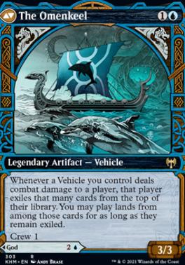 Cosima, God of the Voyage // The Omenkeel (Showcase) [Kaldheim] [Foil]