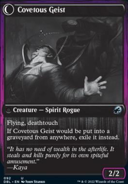 Covert Cutpurse // Covetous Geist [Innistrad: Double Feature] [Foil]