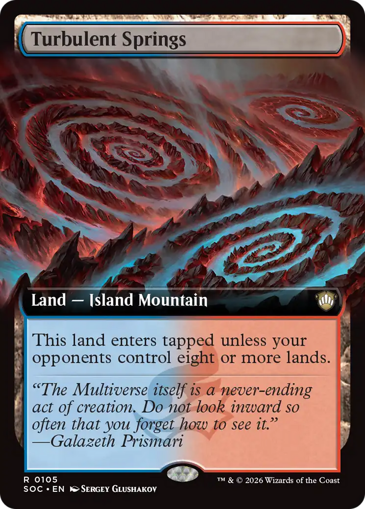 Turbulent Springs (Extended Art) [Secrets of Strixhaven Commander] [Foil]