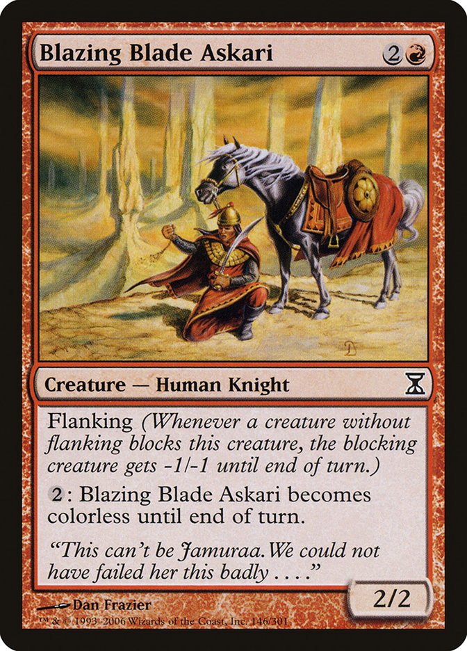 Blazing Blade Askari [Time Spiral] [Foil]