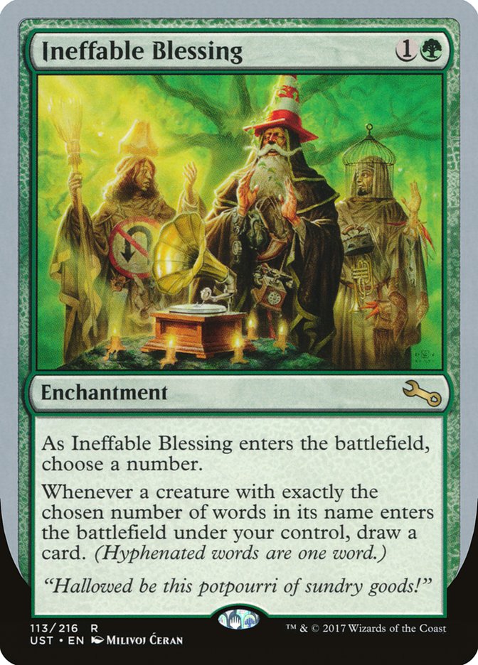 Ineffable Blessing ("choose a number") [Unstable] [Foil]
