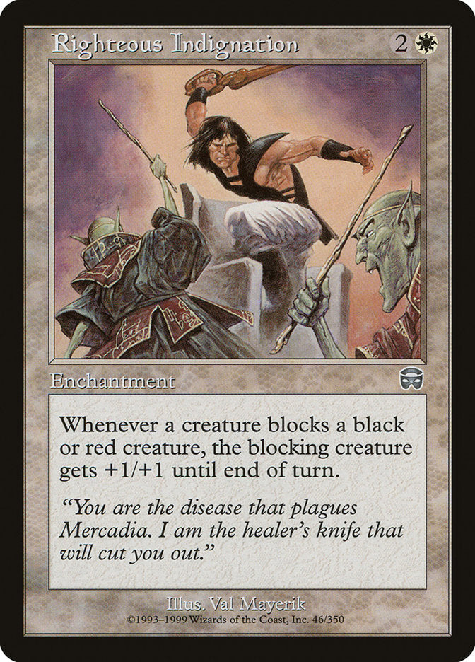 Righteous Indignation [Mercadian Masques] [Foil]