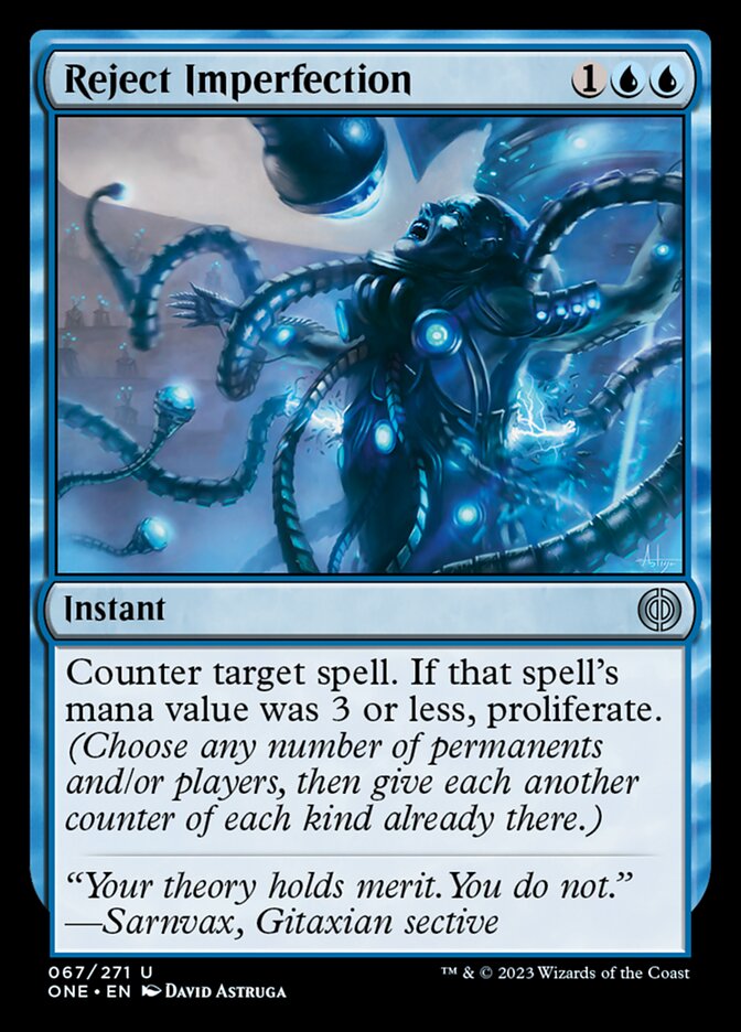 Reject Imperfection [Phyrexia: All Will Be One] [Foil]