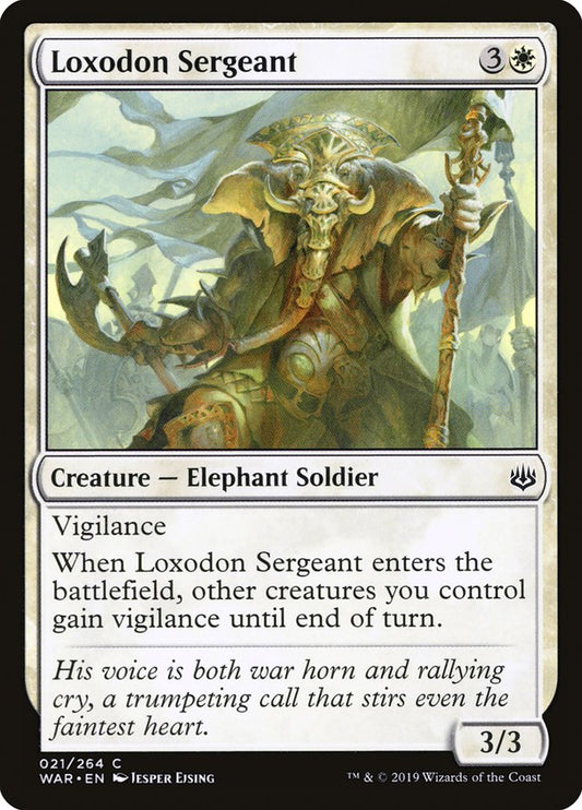 Loxodon Sergeant [War of the Spark] [Foil]