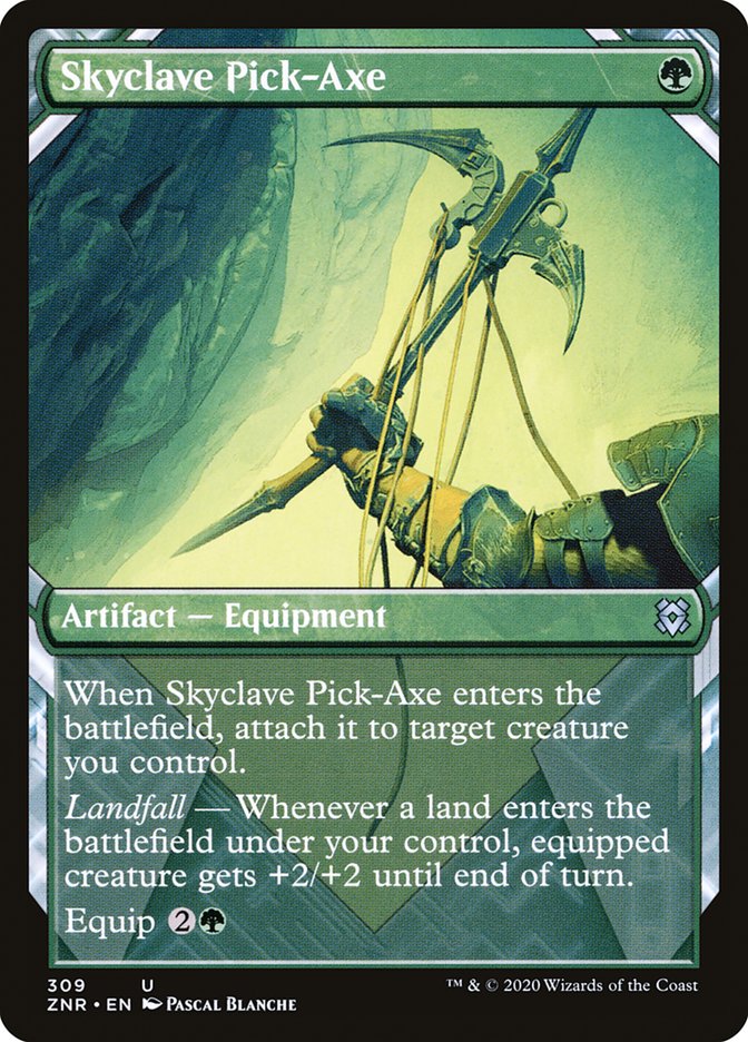 Skyclave Pick-Axe (Showcase) [Zendikar Rising] [Foil]