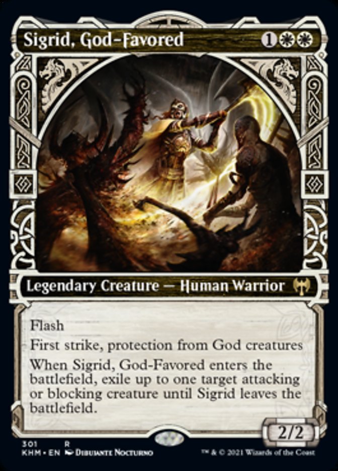Sigrid, God-Favored (Showcase) [Kaldheim] [Foil]