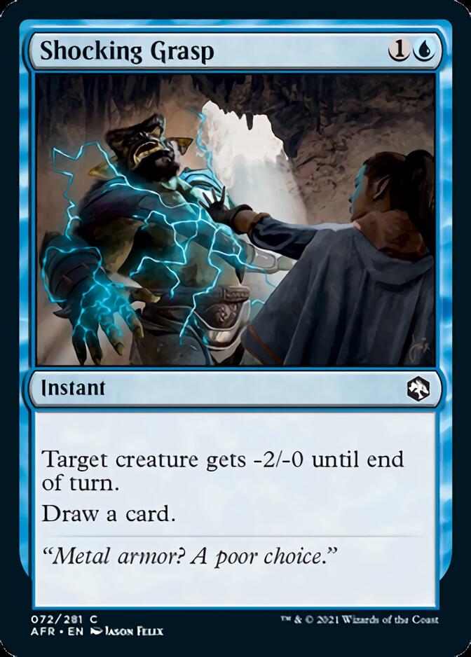 Shocking Grasp [Dungeons & Dragons: Adventures in the Forgotten Realms] [Foil]
