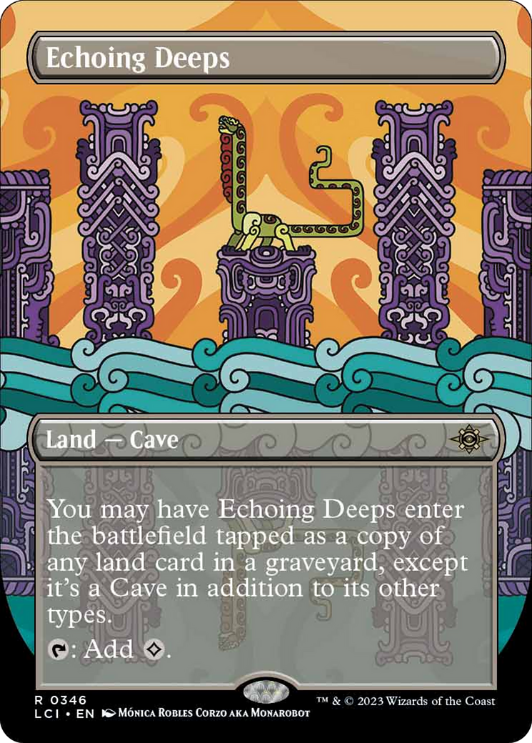 Echoing Deeps (Borderless) [The Lost Caverns of Ixalan] [Foil]