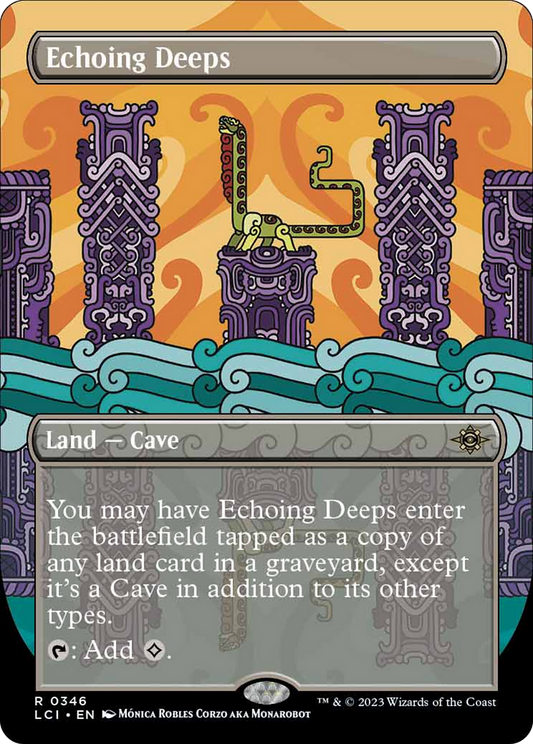 Echoing Deeps (Borderless) [The Lost Caverns of Ixalan] [Foil]