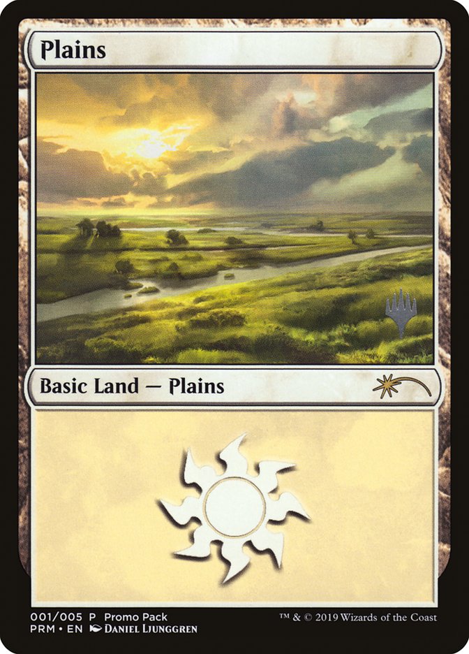 Plains (1) [Core Set 2020 Promo Pack] [Foil]