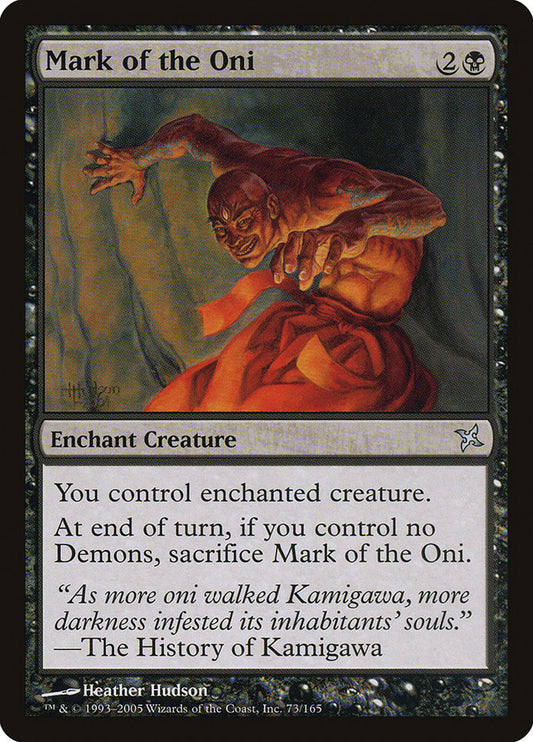 Mark of the Oni [Betrayers of Kamigawa] [Foil]