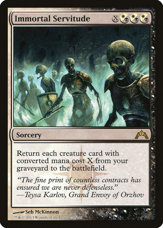 Immortal Servitude [Gatecrash] [Foil]