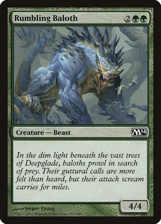 Rumbling Baloth [Core Set 2014] [Foil]