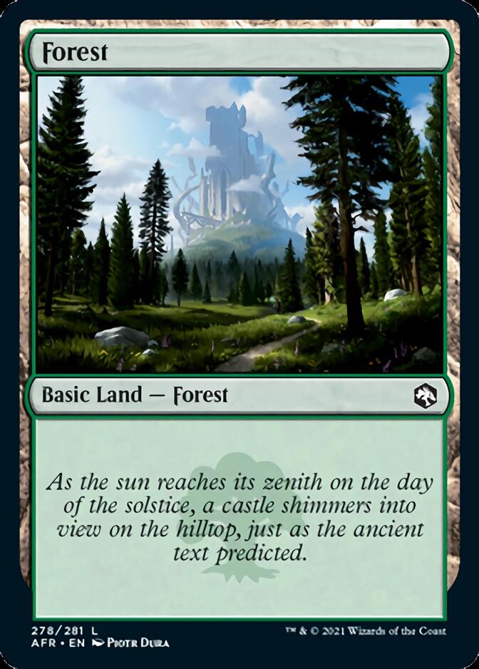 Forest (278) [Dungeons & Dragons: Adventures in the Forgotten Realms] [Foil]
