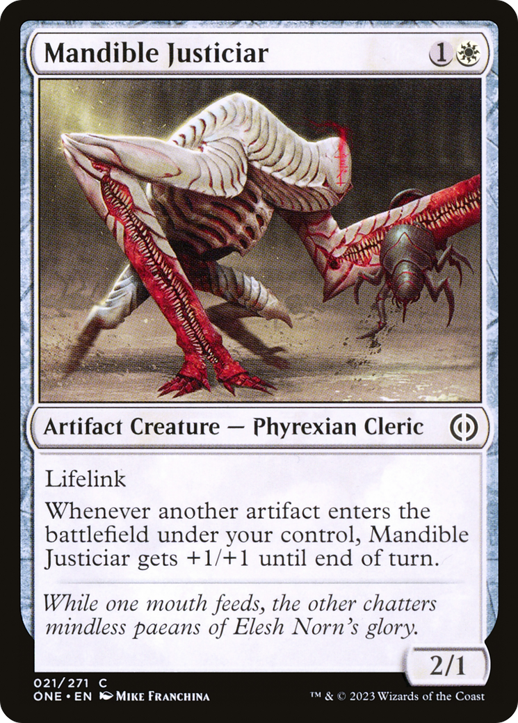 Mandible Justiciar [Phyrexia: All Will Be One] [Foil]
