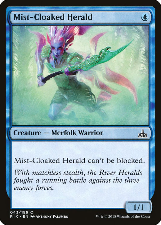 Mist-Cloaked Herald [Rivals of Ixalan] [Foil]