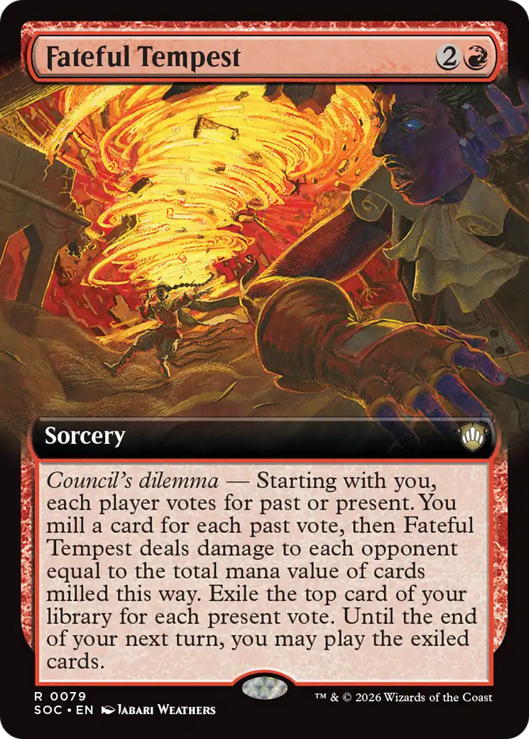 Fateful Tempest (Extended Art) [Secrets of Strixhaven Commander] [Foil]