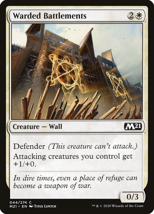 Warded Battlements [Core Set 2021] [Foil]