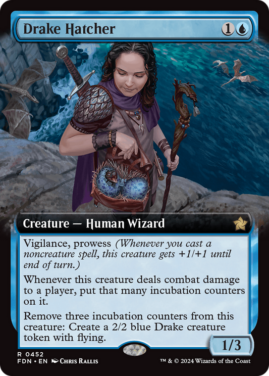 Drake Hatcher (Extended Art) [Foundations] [Foil]