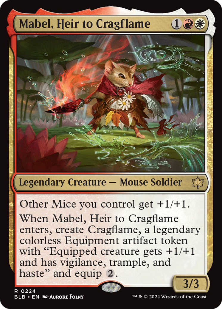 Mabel, Heir to Cragflame [Bloomburrow] [Foil]