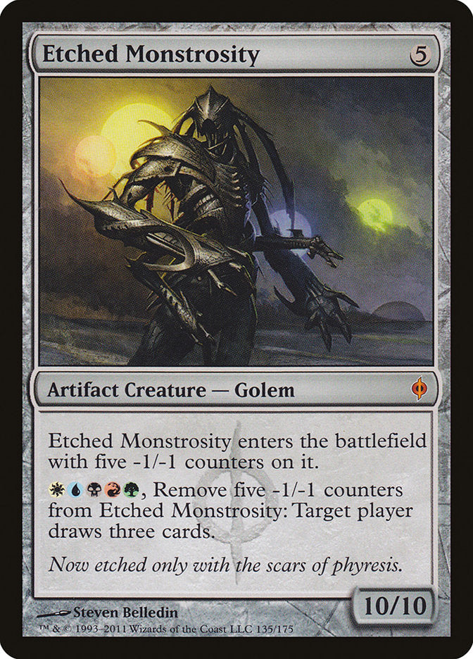 Etched Monstrosity [New Phyrexia] [Foil]