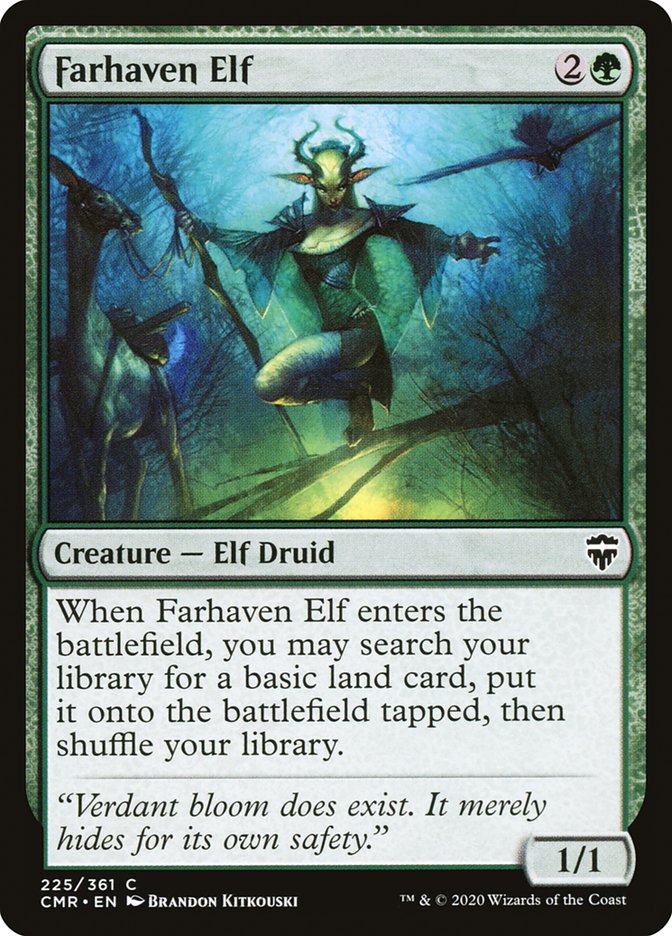 Farhaven Elf [Commander Legends] [Foil]