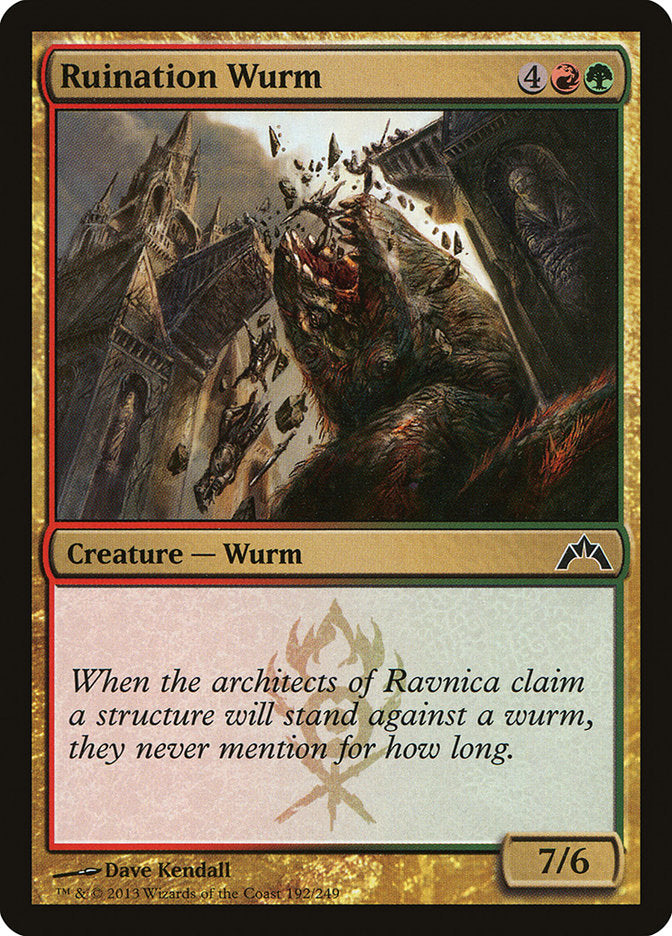 Ruination Wurm [Gatecrash] [Foil]