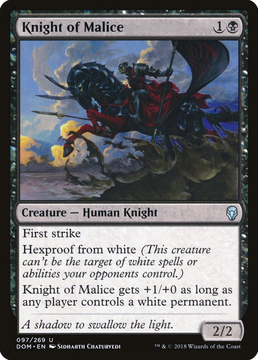 Knight of Malice [Dominaria] [Foil]
