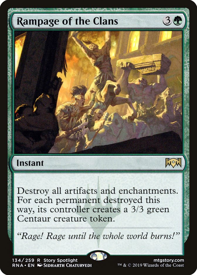 Rampage of the Clans [Ravnica Allegiance] [Foil]