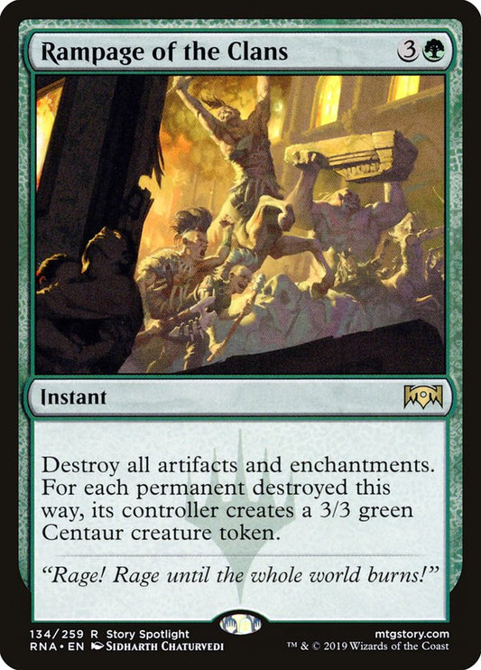 Rampage of the Clans [Ravnica Allegiance] [Foil]