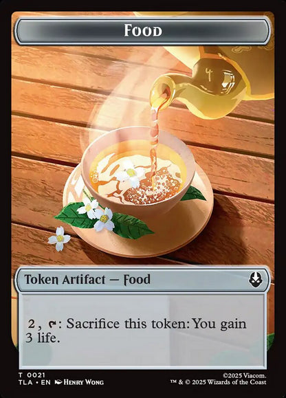 Food 0021 // Monk 0010 Double-Sided [Avatar: The Last Airbender Tokens] [Foil]