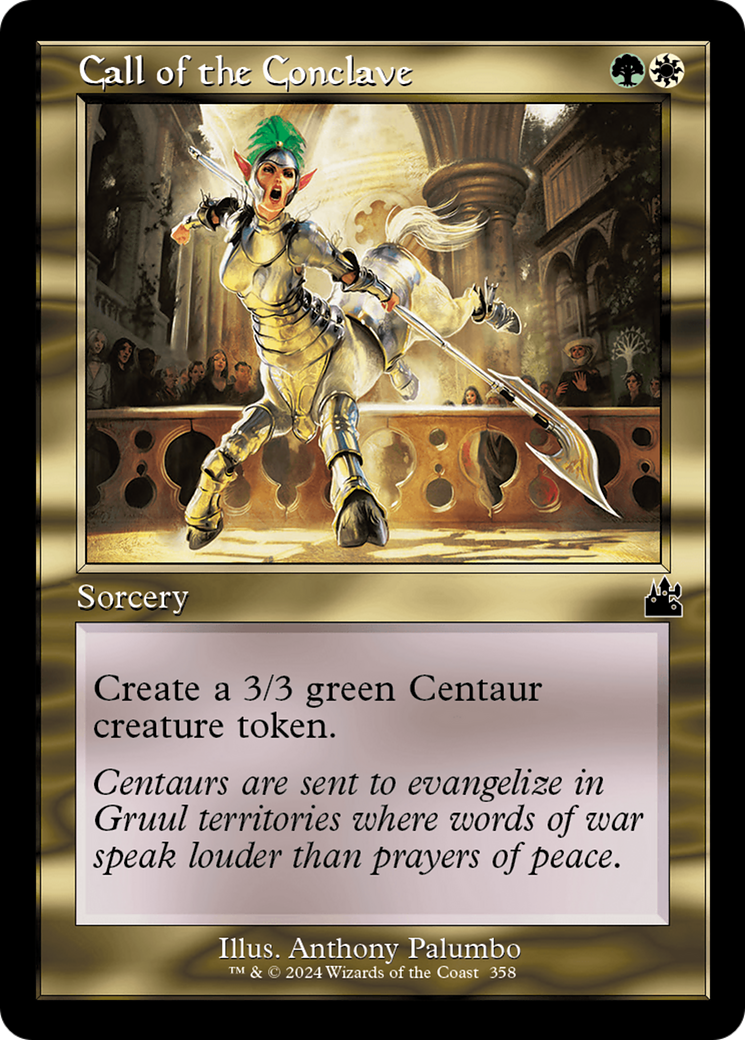 Call of the Conclave (Retro Frame) [Ravnica Remastered] [Foil]