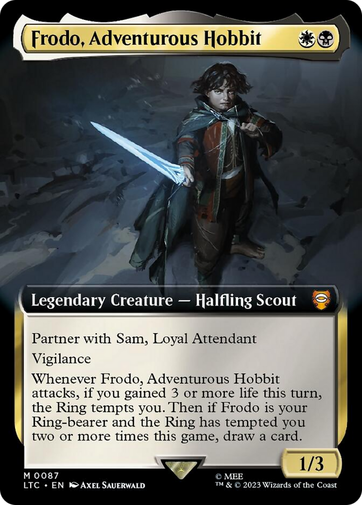 Frodo, Adventurous Hobbit (Extended Art) [The Lord of the Rings: Tales of Middle-Earth Commander] [Foil]