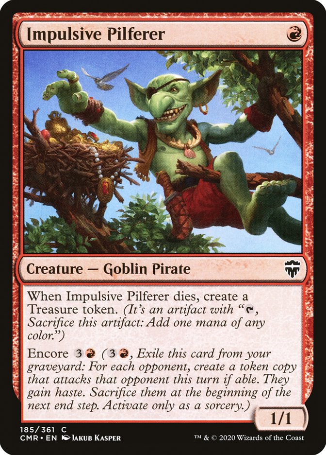 Impulsive Pilferer [Commander Legends] [Foil]