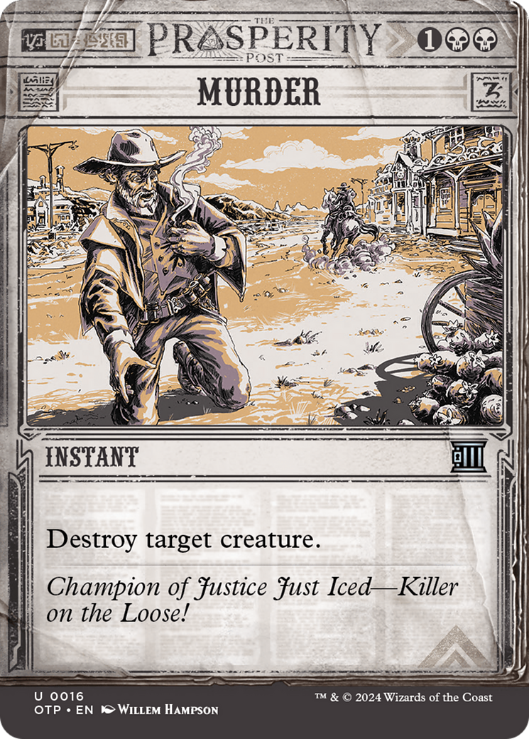 Murder [Outlaws of Thunder Junction: Breaking News] [Foil]
