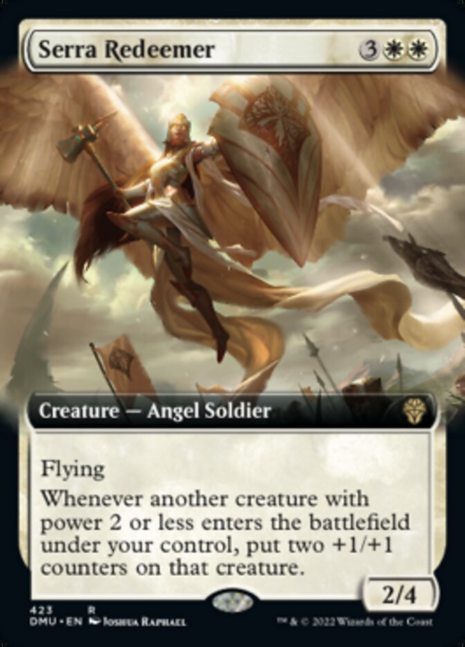 Serra Redeemer (Extended Art) [Dominaria United] [Foil]