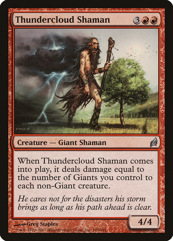 Thundercloud Shaman [Lorwyn] [Foil]