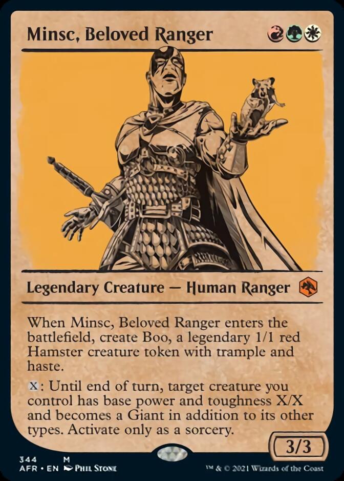 Minsc, Beloved Ranger (Showcase) [Dungeons & Dragons: Adventures in the Forgotten Realms] [Foil]