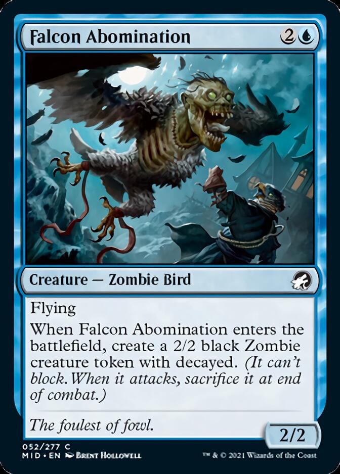 Falcon Abomination [Innistrad: Midnight Hunt] [Foil]