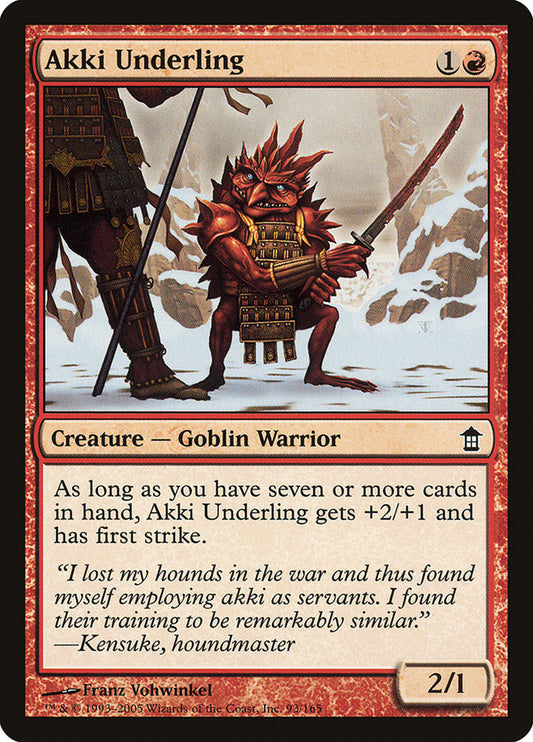 Akki Underling [Saviors of Kamigawa] [Foil]