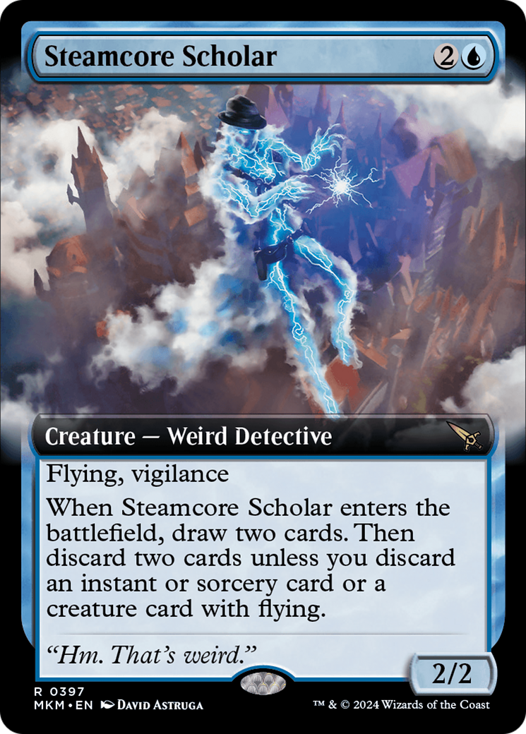 Steamcore Scholar (Extended Art) [Murders at Karlov Manor] [Foil]